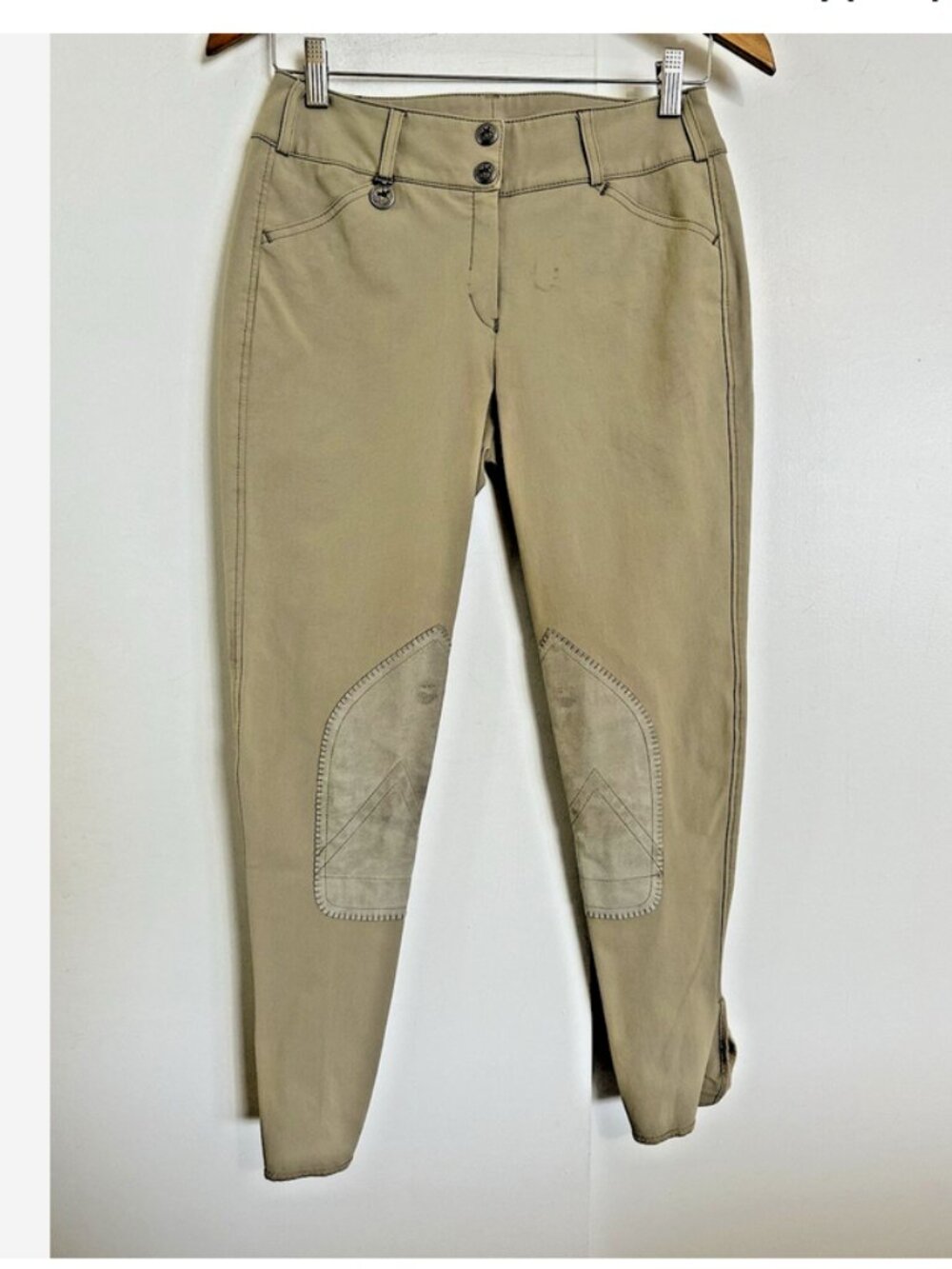PIKEUR Ciara Tan Knee Patch Breeches 28L Riding Pants a